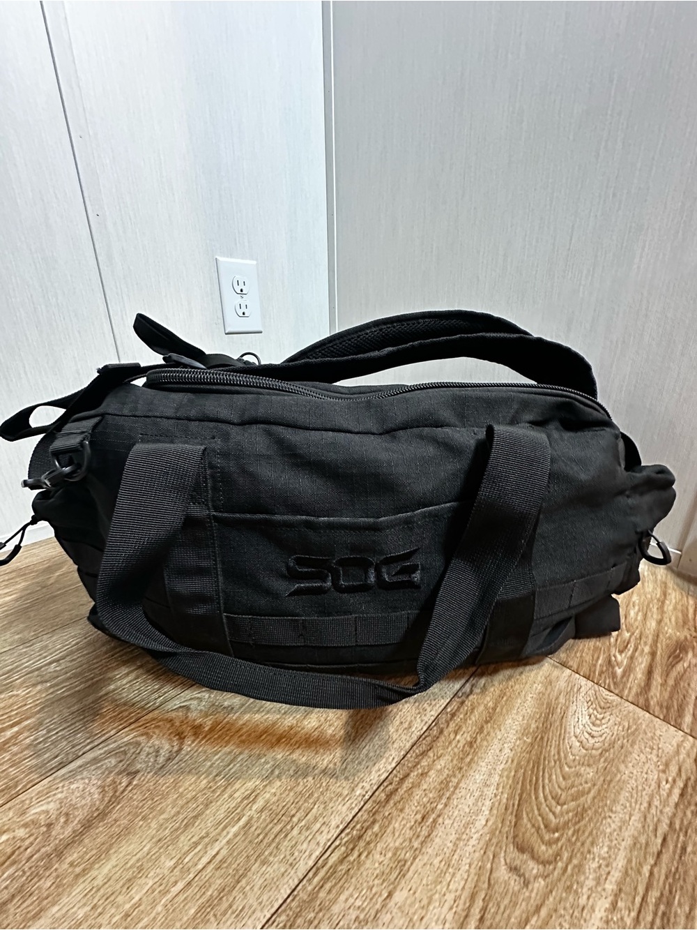 Sog Black Tactical Duffel with MOLLE Webbing - Picture 2 of 8